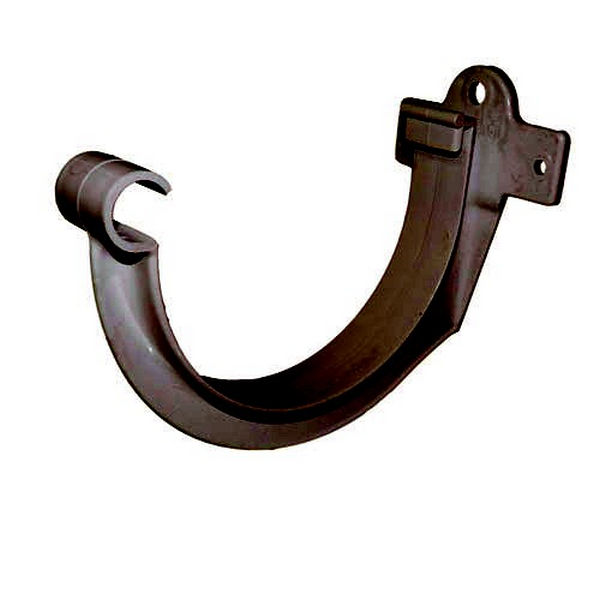 Крюк желоба Interplast 125/80 пластиковый серо-коричневый RAL 8019