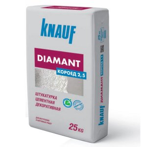 Штукатурка Кнауф Диамант Короед зерно 2,5 мм 25 кг