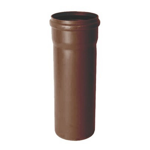Труба водосточная Interplast 125/80 серо-коричневая RAL 8019